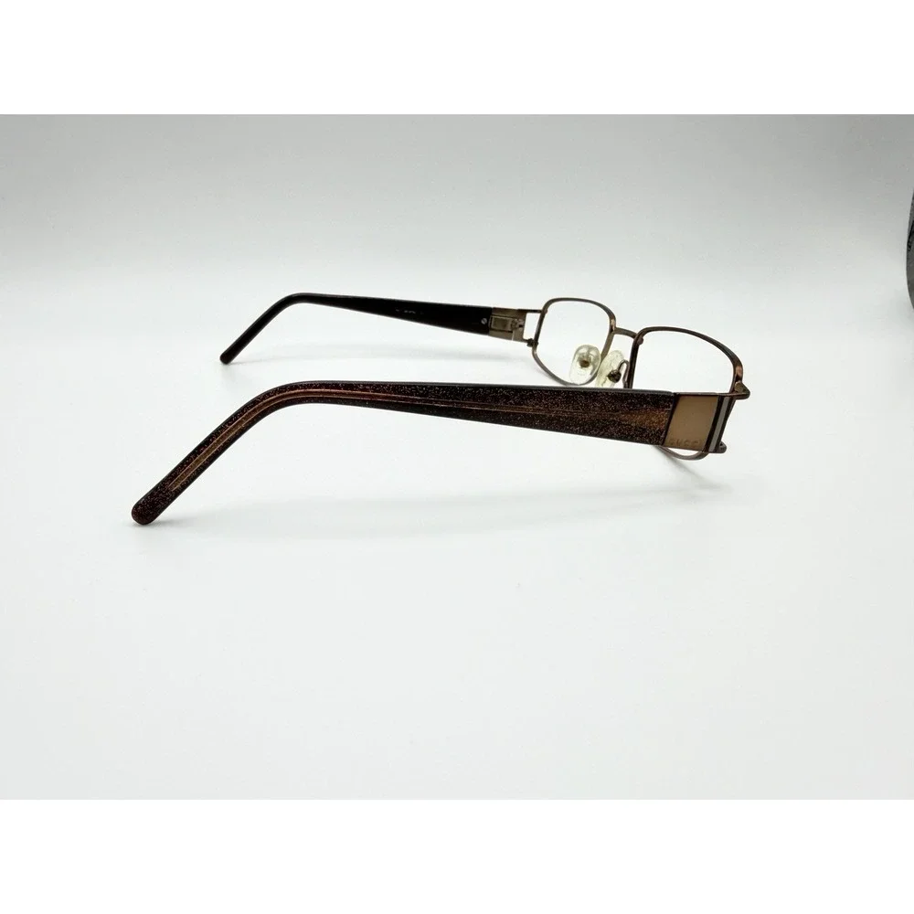 GUCCI GG2779 Women's Eyeglasses Frame‎ Only 55-17-130 Brown Glitter Rectangular